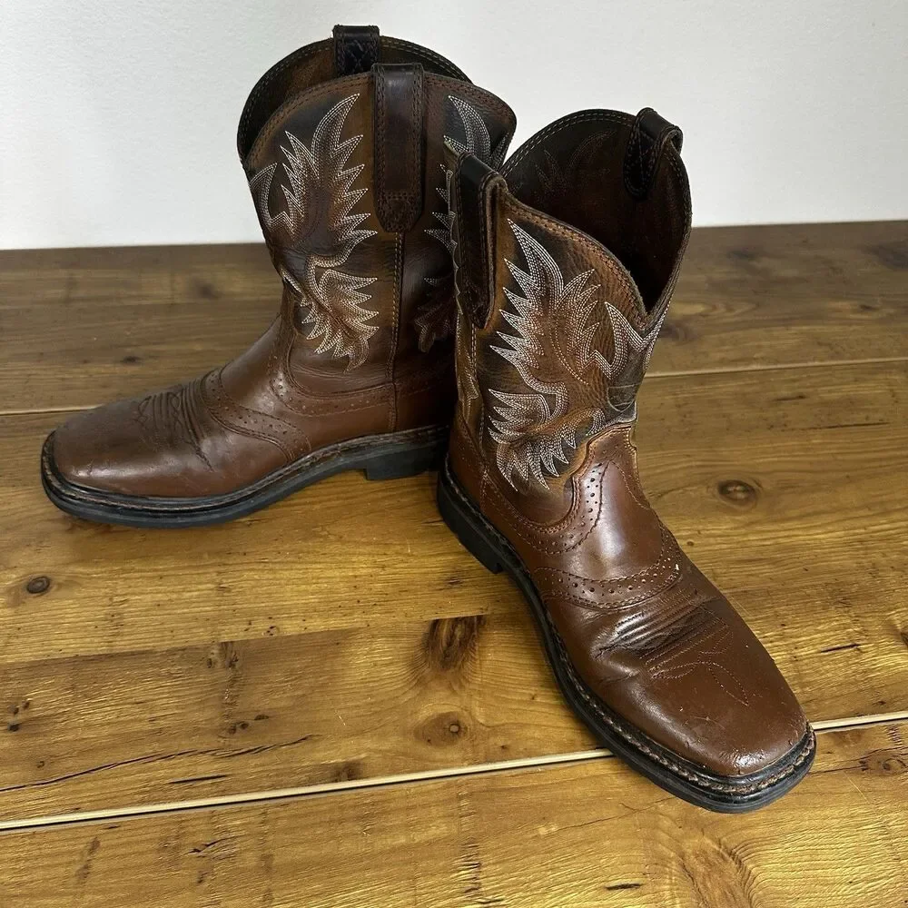 Ariat Sierra Men’s 7D  Pull-On Work Cowboy Boots